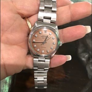 Rolex with diamonds.